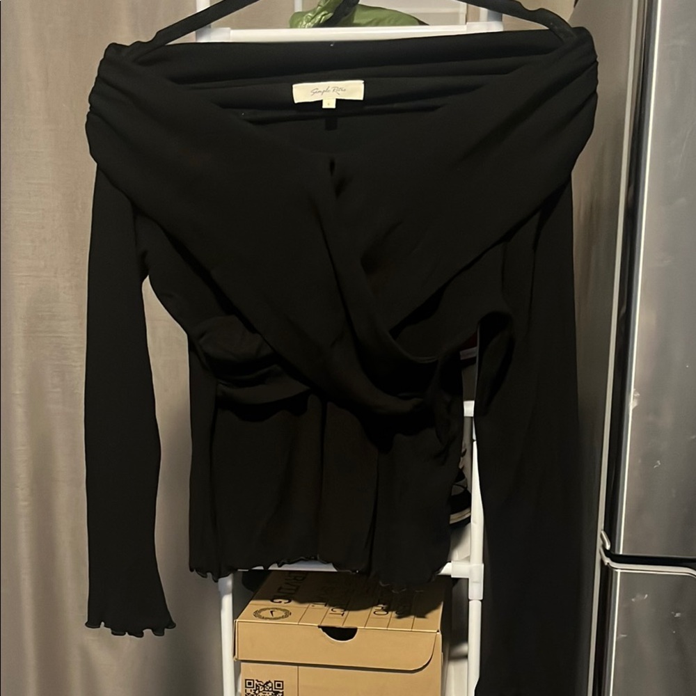 Black Off-Shoulder Top